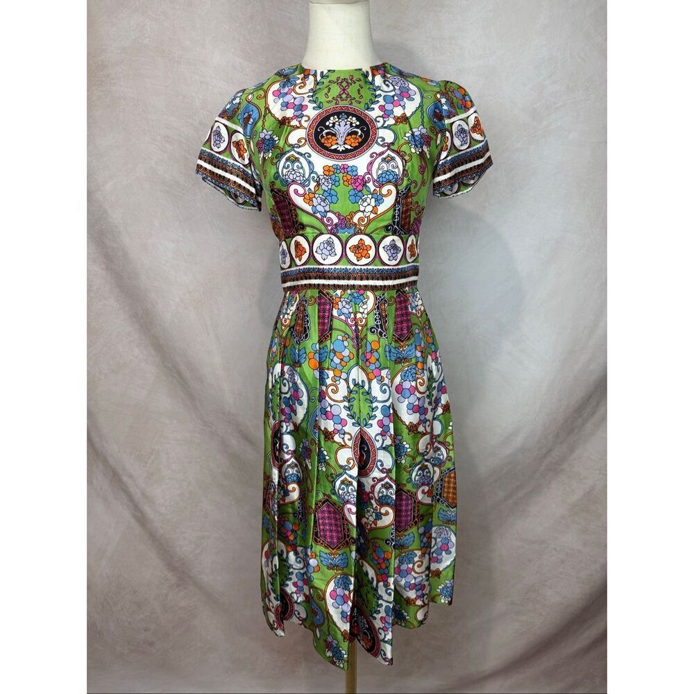 Vintage Victor Costa Romantica 1960s 1970s Mod MCM  Designer Small XS
